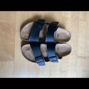 NWOB Black Platform Birkenstock Arizona  38 US 8